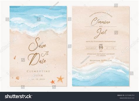 Beach Wedding Invitation Borders Seal And Send Beach Wedding