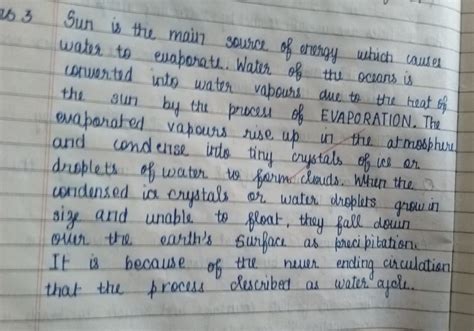 With the help of a diagram, describe the water cycle - Brainly.in