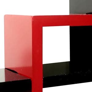 Furniture Cafe® Wooden Intersecting Wall Shelf Home Decor Items Rack ...