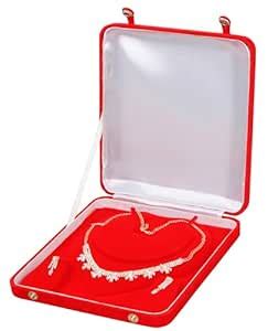 atorakushon® Velvet Jewelry Box Necklace Box Ring Earring Pendant Half ...
