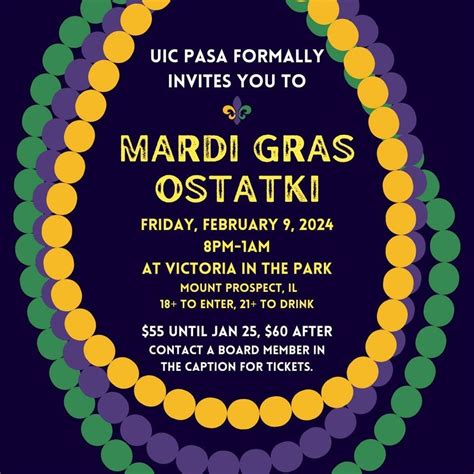 Mardi Gras Ostatki 2024!!!, Victoria In The Park, Mount Prospect, 9 ...