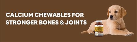 CF Pets Chewable Calcium Tablet - Calcium for Dogs Supplement with ...