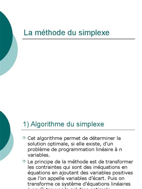 Methode Simplexe 的图像结果