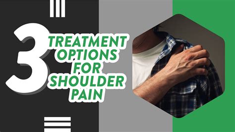 What are three treatment options for shoulder pain? | Dr Geier