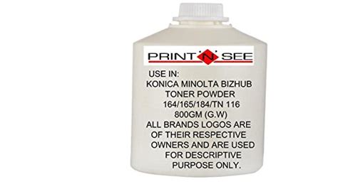 Konica Minolta Bizhub Toner Powder Use in : 164/165/184/Tn 116 : Amazon ...
