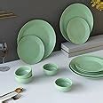 Buy The Earth Store Spiral Green Set of 12 Piece Ceramic Dinner Set, 4 ...