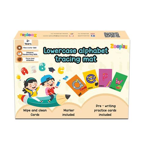 Lowercase abc rewritable Flashcards / Tracing mats – Zooplay India