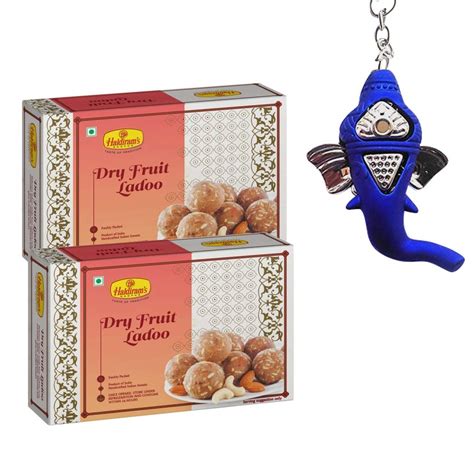 Haldiram's Nagpur Dry Fruit Ladoo (Pack of 2 X 500 gm) + Ganeshji ...