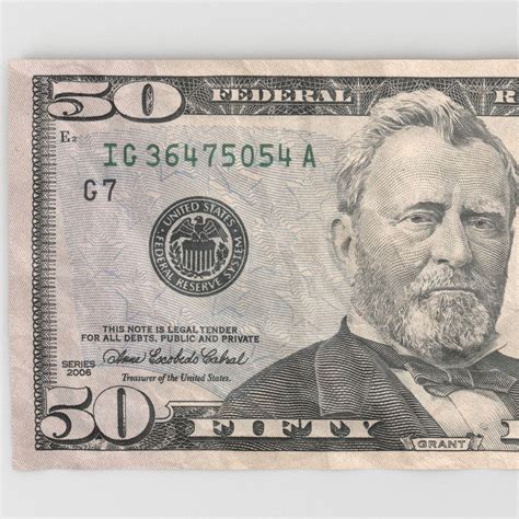 Billete de 50 dolares Modelo 3D $10 - .obj .3ds .max .c4d - Free3D
