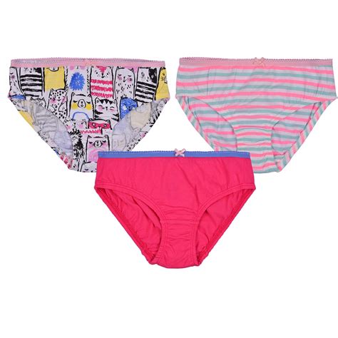 Buy CHARM N CHERISH Girl's Cotton Brief Animal Printed (Pack of 3 ...