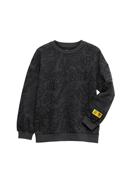 Buy Doodle Boy™ x SpongeBob SquarePants™ Printed Sweatshirt (4-16 Yrs ...