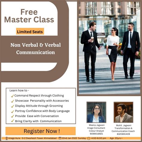 Non Verbal and Verbal Communication Masterclass, ImageAura-The ...