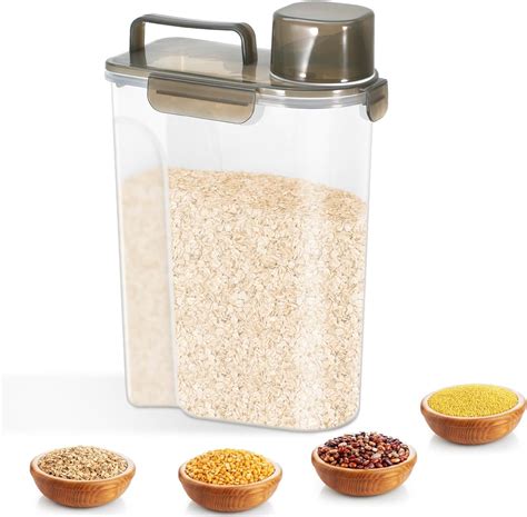 Amazon.com: TBMax Large Food Storage Containers with Airtight Lid | Rice Storage Container 10 ...