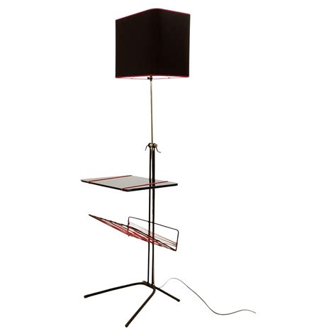 Bent Ply Walnut Floor Lamp with Magazine Rack at 1stDibs | floor lamp ...