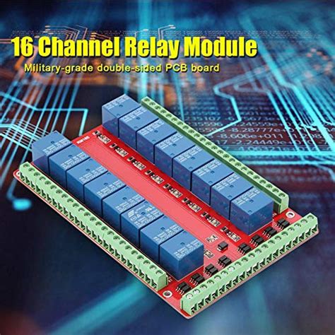 Buy 16 Channel Relay Module Walfront Two Way Isolated Type Optocoupler ...