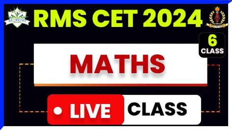 RMS CET Online Classes for Class 6, Best RMS Coaching, Military School ...
