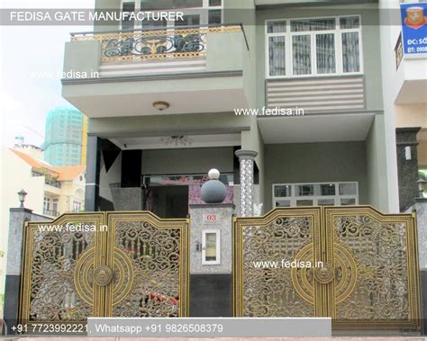 Iron Gate Design For House Big Gate With Small Gate Box Pipe Gate ...