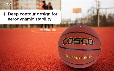 Cosco Slamdunker Rubber Basketball Size 7 - Professional Indoor-Outdoor ...