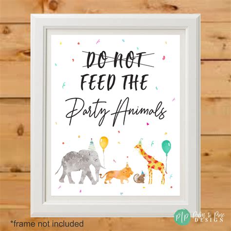 Adopt an animal birthday sign table decor party animals etsy – Artofit