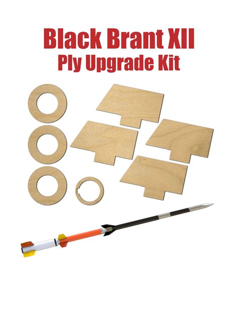 Buy Estes Black Brant XII Vander-Burn Plywood Upgrade Kit - #9723 ...