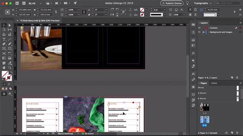 Image result for Adobe InDesign Menu Design