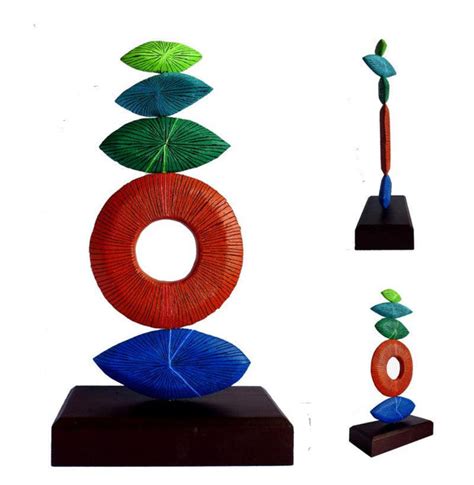 "Untitled 250": Blue Green Sculpture by Sandesh Khule – ArtZolo.com