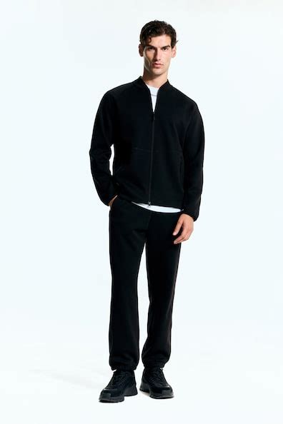 Sports bomber jacket with DryMove™ - Black - Men | H&M IN