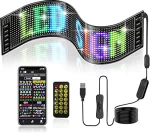 UBH14''x4'' Pre-Made Animations & Customizable Text Led Sticker Car ...