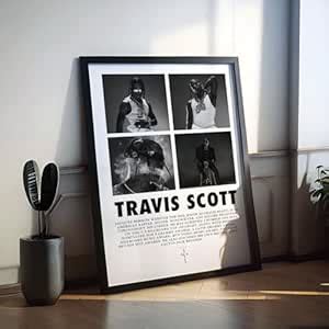 Craft Maniacs TRAVIS S 4 BLK COLLAGE A4 FRAMED MATT LAMINATED POSTER ...