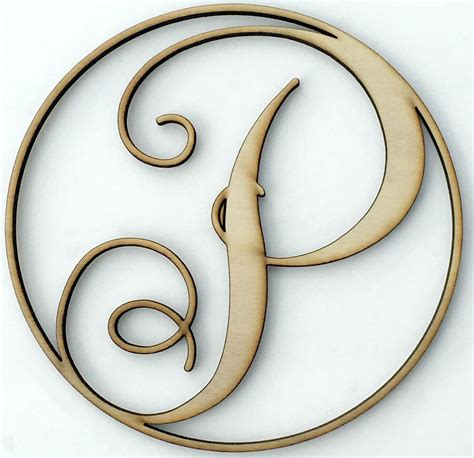 Monogram Letter P
