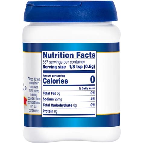 Argo Double Acting Baking Powder, 12 Ounce, 12 Per Case