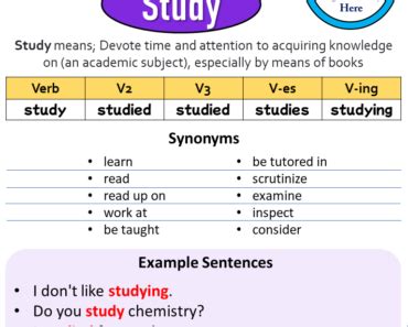Image result for Study Past Tense