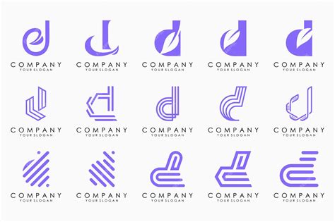 Premium Vector | Abstract letter d logo icon set design for business of luxury elegant simple - Abstract Letter D