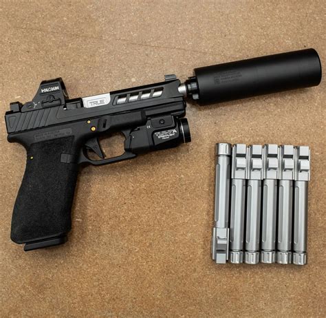 Glock 19 Polished Barrel Stealth Slide Kit: Glock 19, Gen 4, Featuring