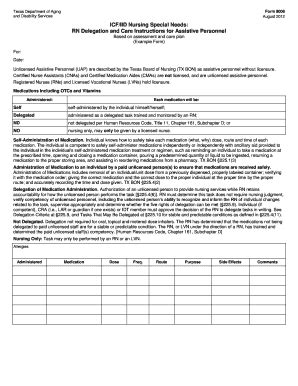 Fillable Online dads state tx Form 8008 August 2012 Texas Department of ...