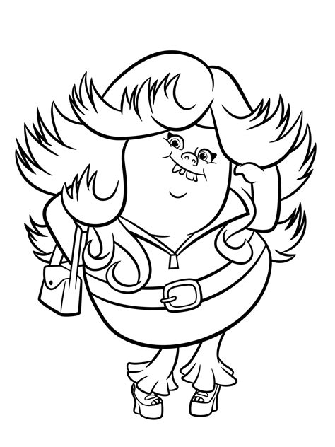 Trolls Free Coloring Pages at GetDrawings | Free download