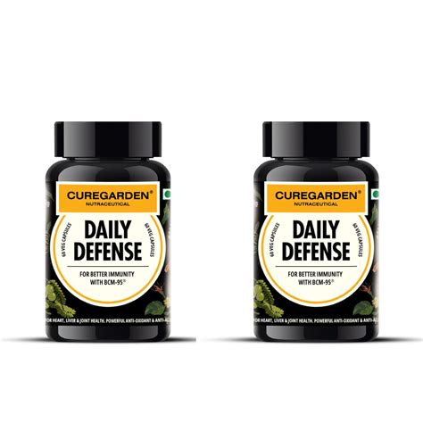 Curegarden Daily Defense Curcumin Capsules - Turmeric Extract ...