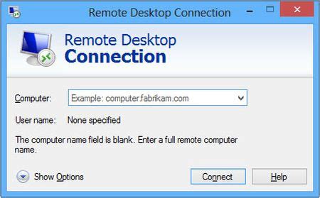 Image result for Remote Desktop Connection Windows 8
