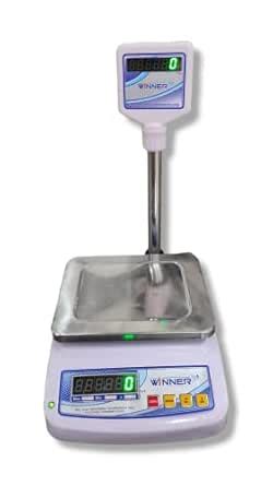 WINNNER 30KG WEIGHT SCALE 7 * 9 INCH PLATE SIZE WITH POLE DISPLAY ...