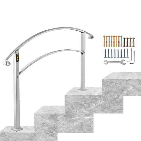 VEVORbrand 3-Step Handrail for Outdoor Stairs Metal India | Ubuy