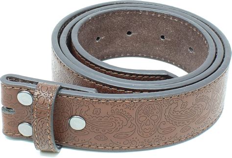 BC Belts Leather Belt Strap with Western Skull and Paisley India | Ubuy