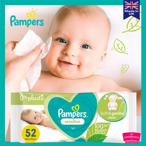 PAMPERS SENSITIVE BABY WIPES - 52PK - Wonderfulmom.lk