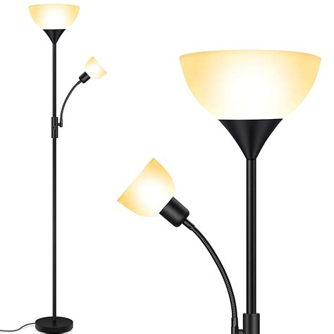 Adjustable Reading Floor Lamps 3 Way Switch