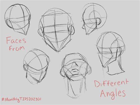 Face Drawing Angles