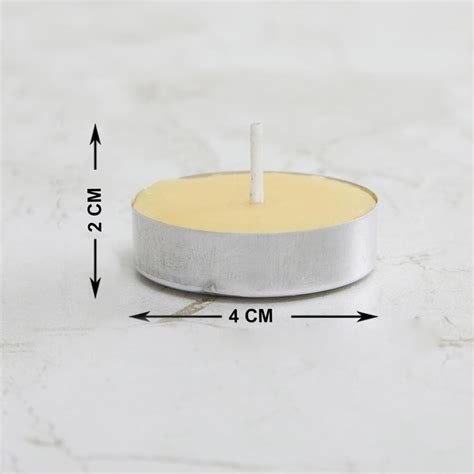 Buy Colour Connect Set of 10 Lemongrass Scented T-Light Candles from ...