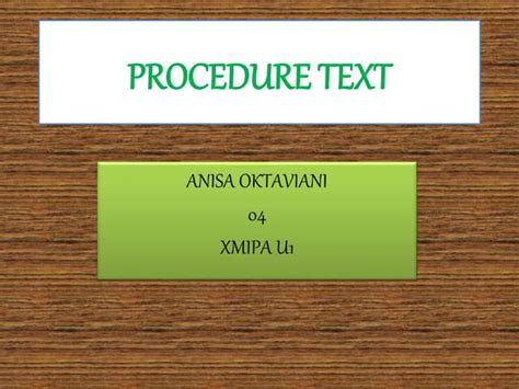Procedure Text Example 的图像结果