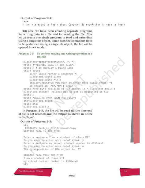 File Handling MCQs in Python Class 12 的图像结果