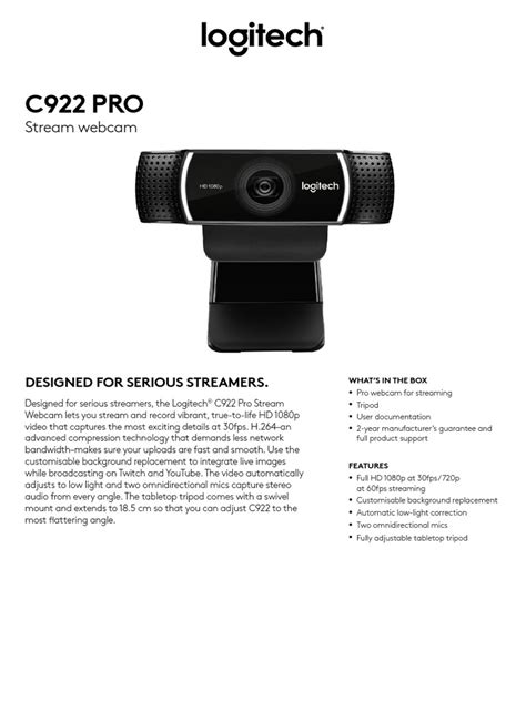 Logitech C922 ProStream Zoom 的图像结果