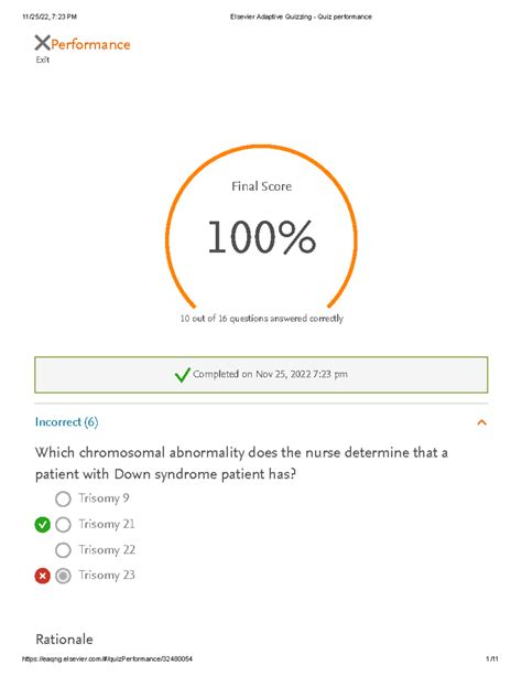 Ch. 12 Genetics Novice - ####### Exit Performance Final Score 100% ...