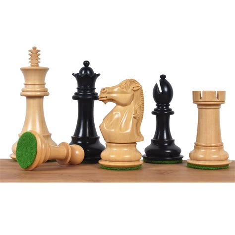 3.9" Royal Knight Staunton Chess Set - Chess Pieces Only- Triple Weigh